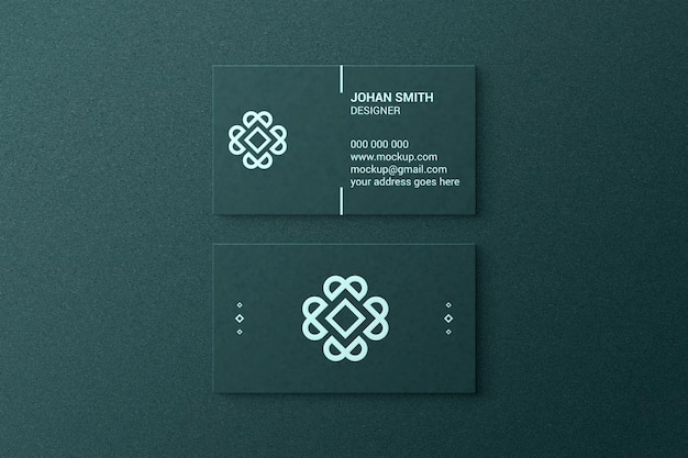 Glass effects business card Mockup Background