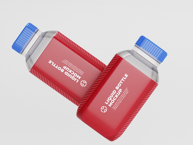 PSD glass gar bottle mockup