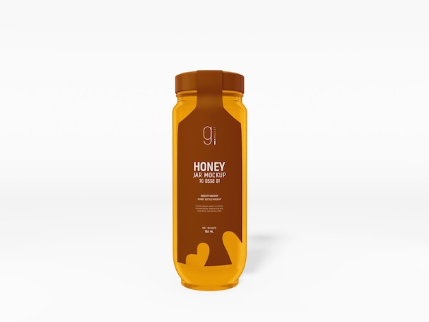 Glass Honey Jar Packaging Mockup