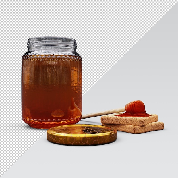 PSD glass of honey set