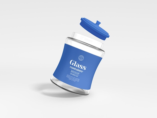 Glass Jar Packaging Mockup