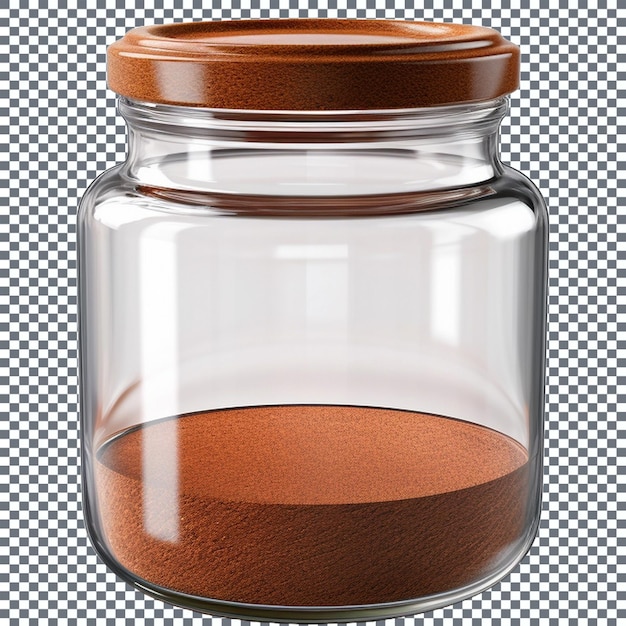 PSD glass jar