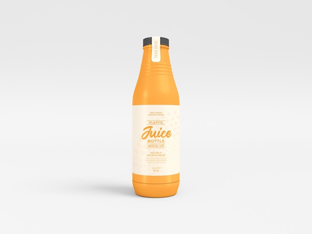 PSD mockup di bottiglia di succo di vetro