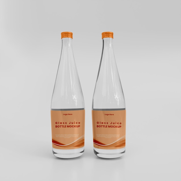 PSD glass juice bottle packaging mockup medicine bottle packaging mockup