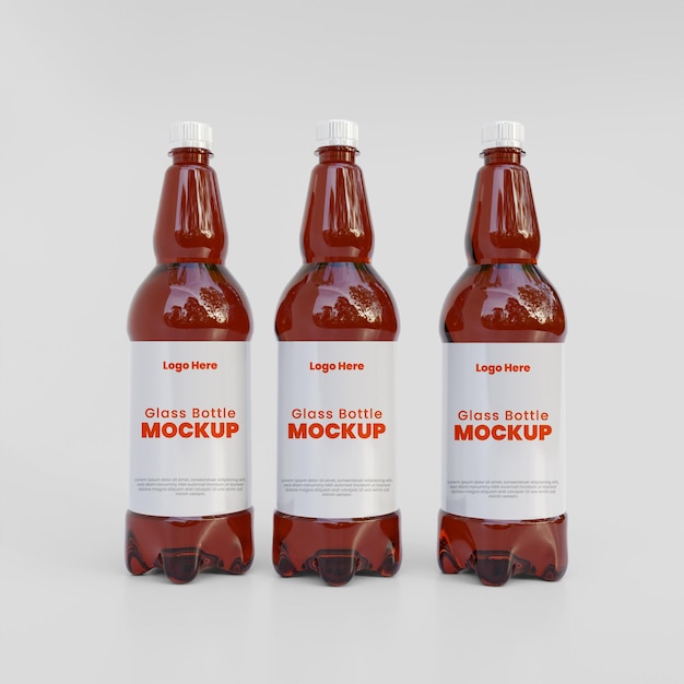 PSD glass juice bottle packaging mockup medicine bottle packaging mockup