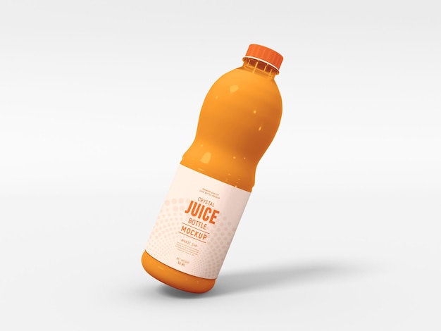 Glass Juice Bottle Packaging Mockup