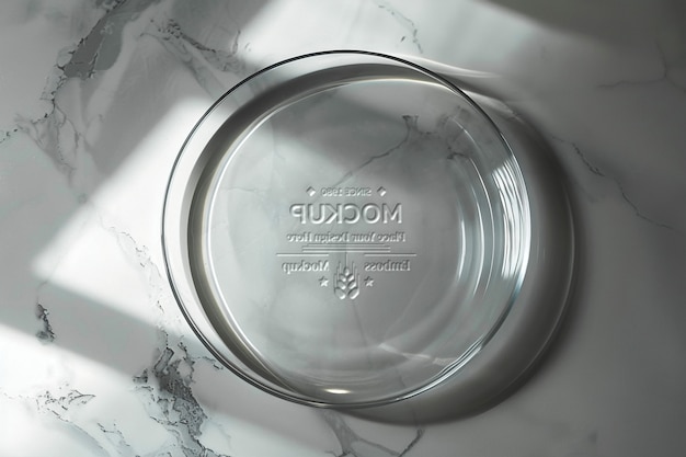 glass logo effect  mockup