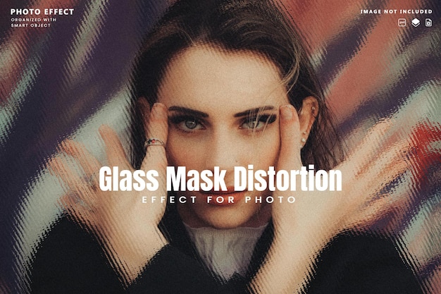 Glass mask distortion photo effect