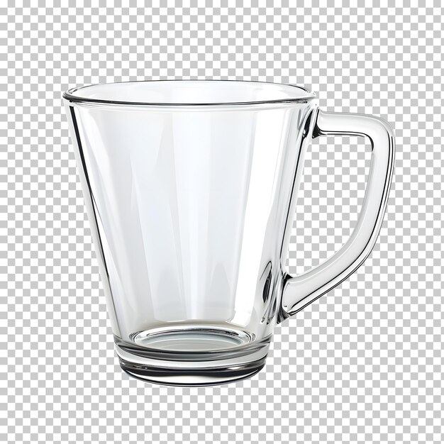 PSD glass measuring cup set isolated on transparent background