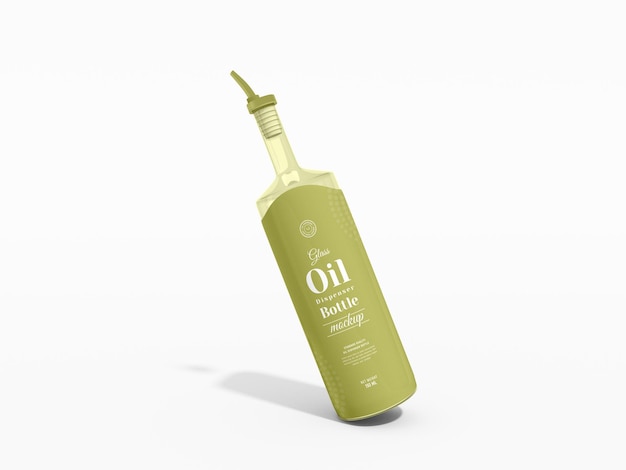 Glass Oil Dispenser Bottle Packaging Mockup