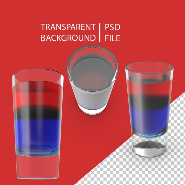 PSD glass of shooter png