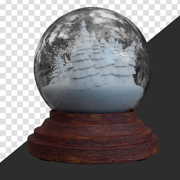 glass snow globe