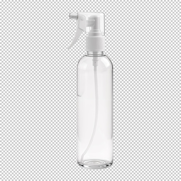 PSD 玻璃噴霧瓶標籤模擬版 優質護膚產品品牌 png 瓶