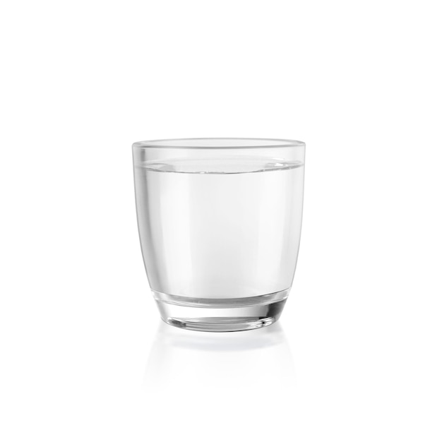 PSD glass of still water transparent background