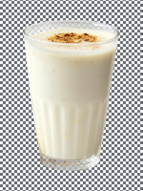 glass of tasty lassi isolated on transparent background