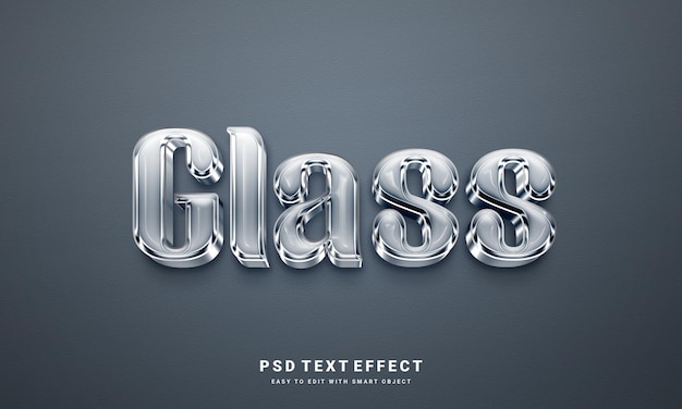 glass Text Effect