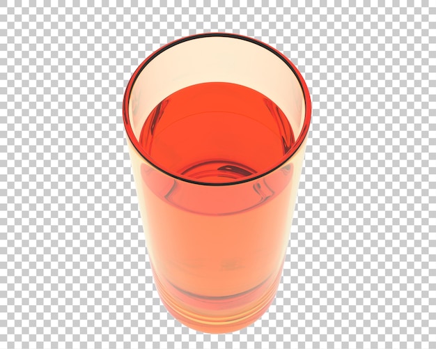 PSD glass on transparent background 3d rendering illustration