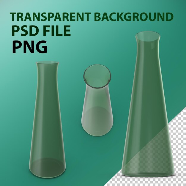 PSD glass vase png