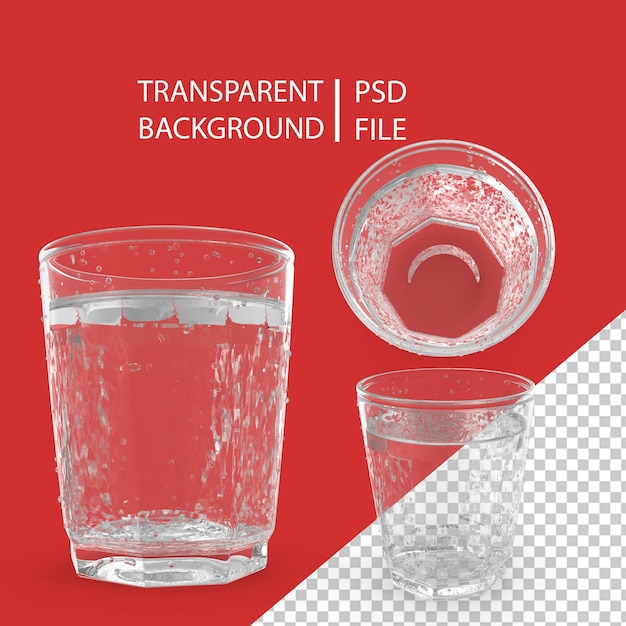 PSD glass of water png