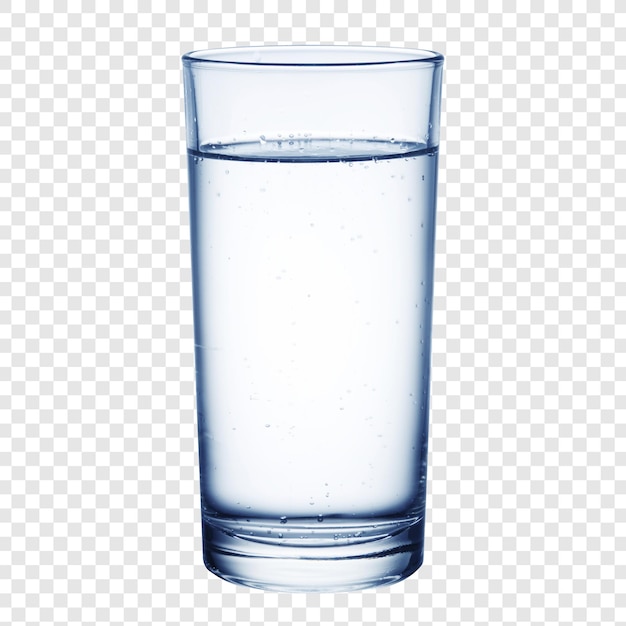 a glass of water with a half full glass of water