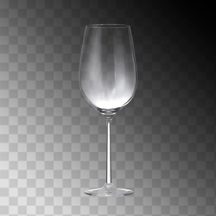 PSD glass wine glass
