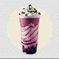 PSD a glass with purple liquid and blackberries on it