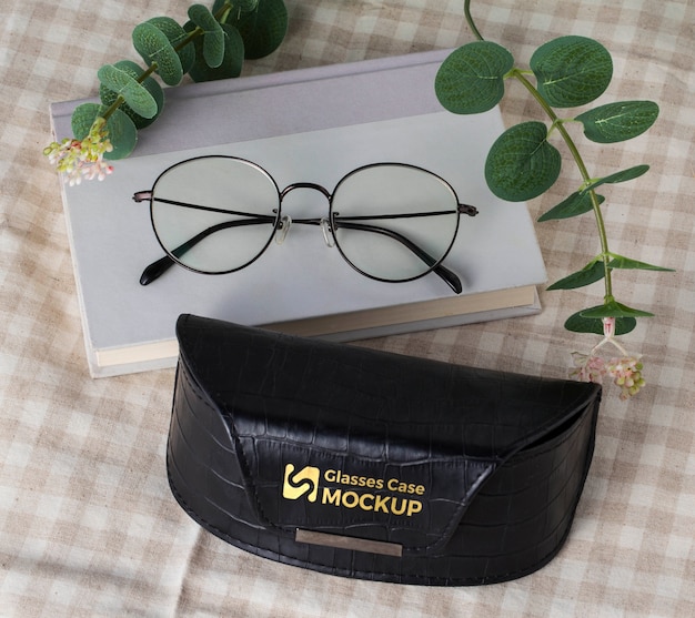 Glasses case mockup design