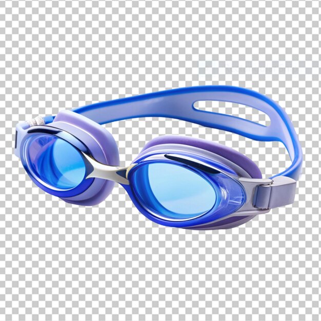 PSD glasses for swimming on transparent background