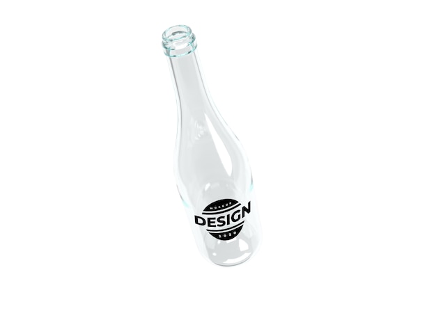 PSD glazen fles mockup