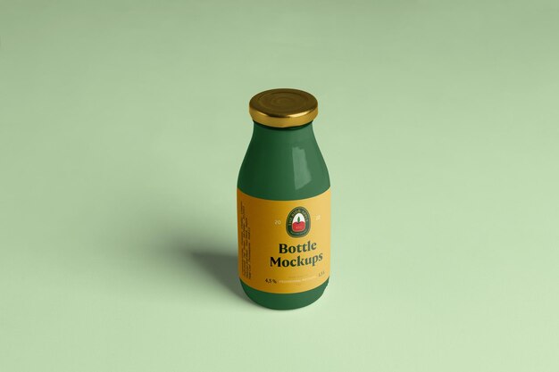 Glazen sapfles mockup