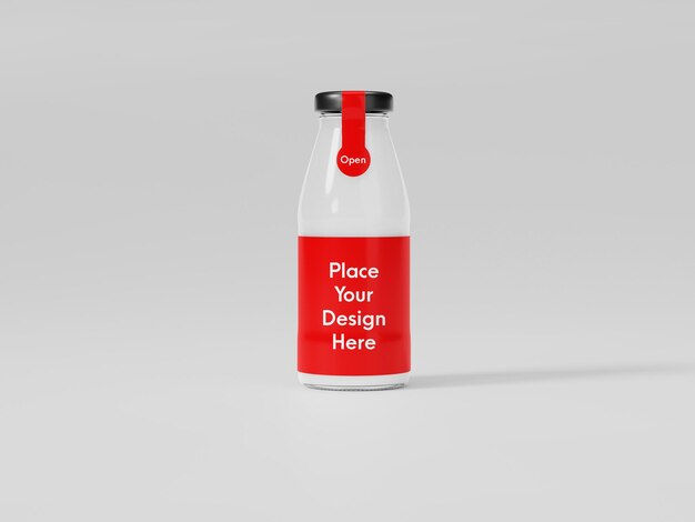 PSD glazen sausflessen mockup