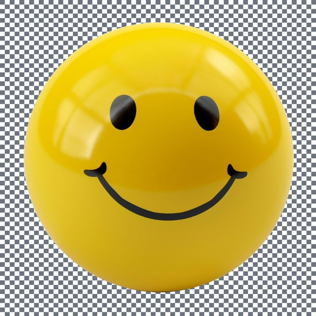 Glimlachend gezicht met emoties gele emoticon met ogen en mond 3d-illustratie
