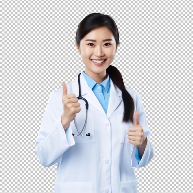 Glimlachende dokter in het lab.