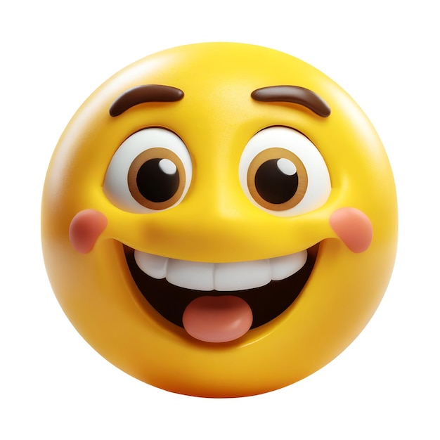 PSD glimlachende gele emoji