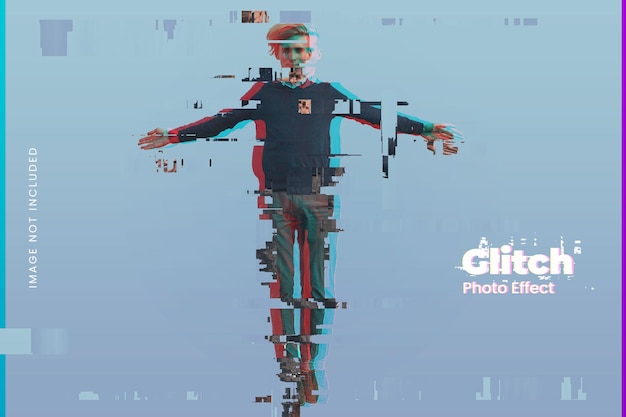 Glitch foto-effect