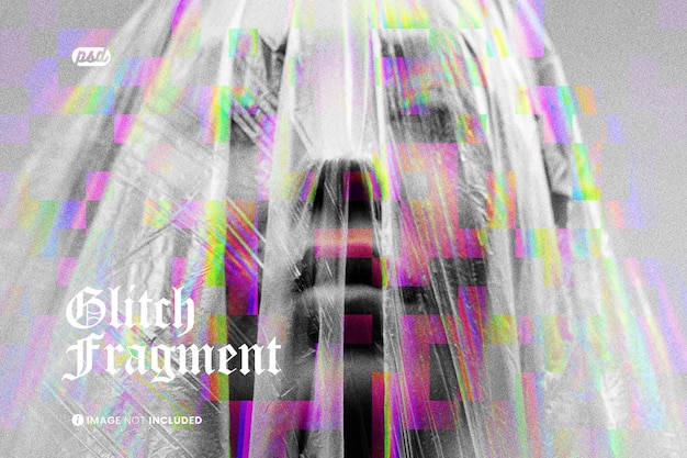 Glitch fragment photo effect