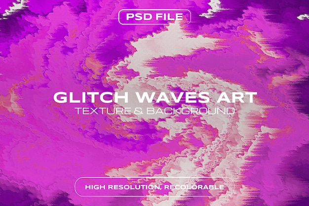 Glitch golven kunst