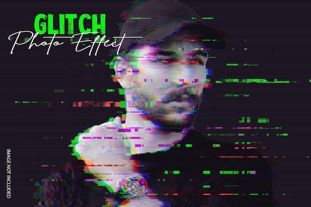 glitch photo effect