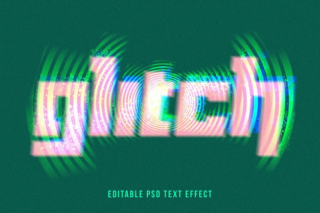 PSD glitch-teksteffect