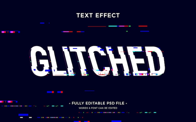 Glitch text effect