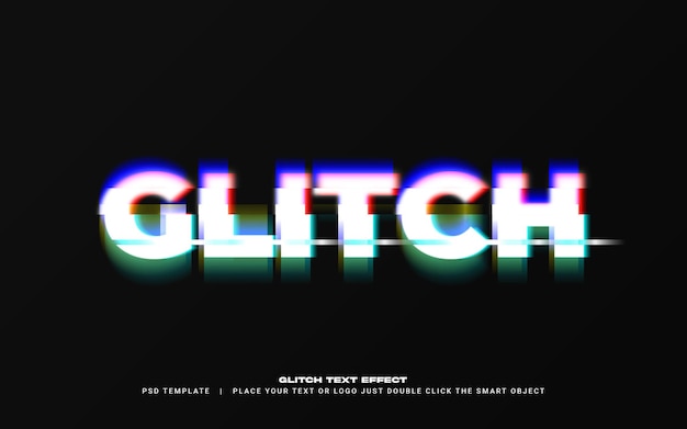 Glitch text effect