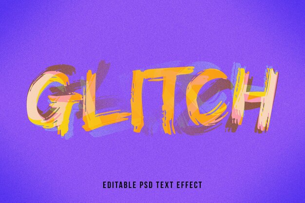 Glitch text effect