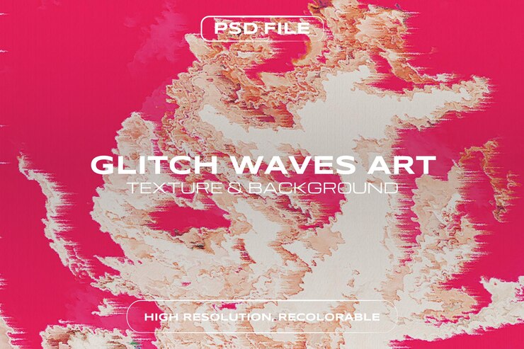 PSD glitch waves art
