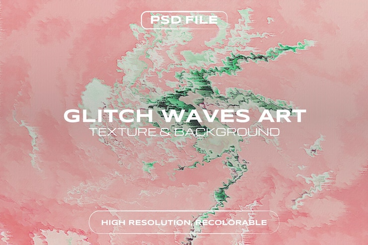 PSD glitch waves art