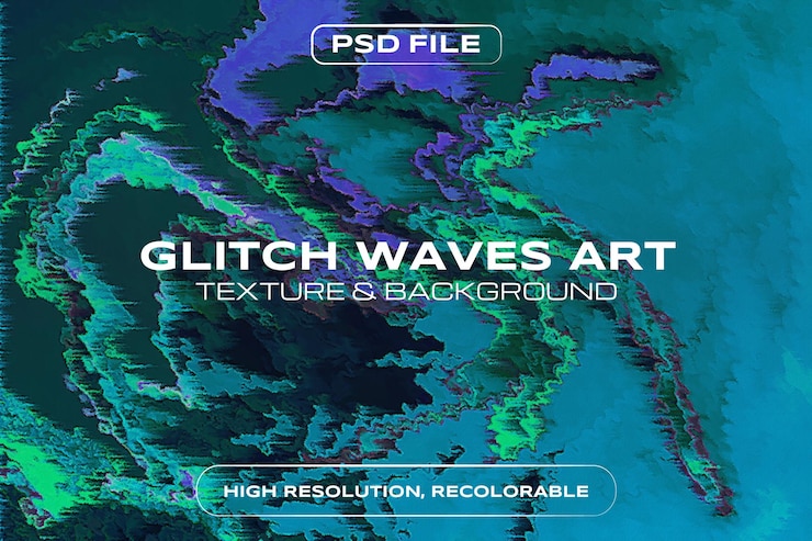 PSD glitch waves art