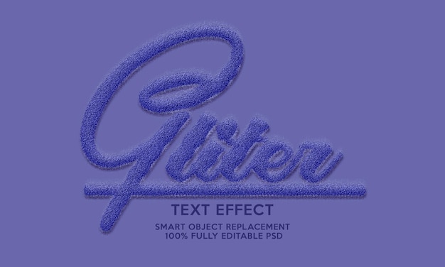 PSD gliter text effect template