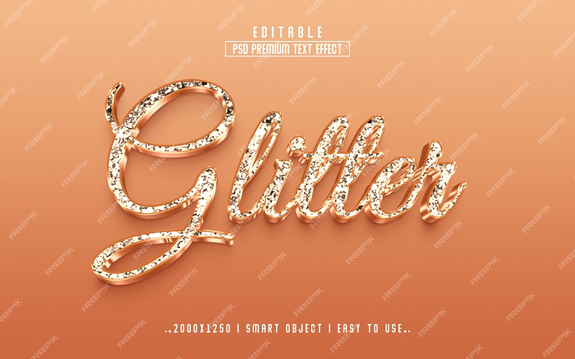 Glitter text generator