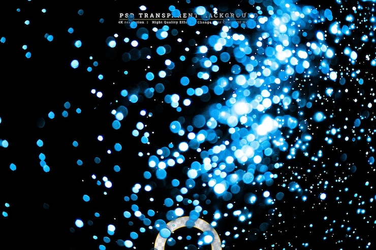 PSD glitter background luxury blue stardust light