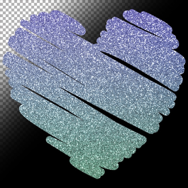 PSD glitter background on transparent background