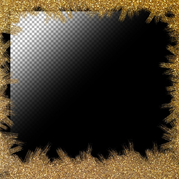 PSD glitter background on transparent background